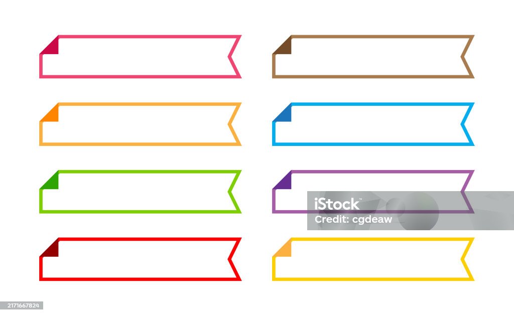 Label Frame Simple Label Tag Rectangular For Text Frame Stock ...