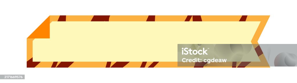 Label Frame Simple Orange Label Tag Rectangular For Text Frame Stock ...