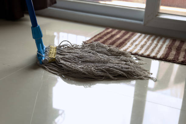 istock Clean Mop on Shiny Floor in Modern Interior 2171672586