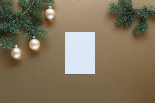 istock A blank card  set against a gold background. 2171678003