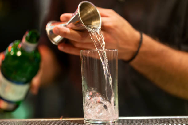 istock Close up of bartender hands preparing a  non alcocholic cocktails 2171679446