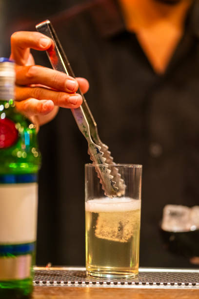 istock Close up of bartender hands preparing a  non alcocholic cocktails 2171679505