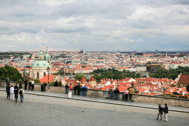 Scene from the hill in Prague, Czech