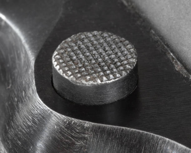 istock Standard magazine release on a pistol 2171686758