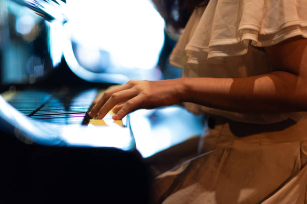 Man playing portable keyboard