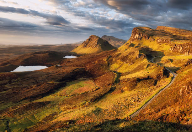 Mountain landscape in Scotland highlands stock photo