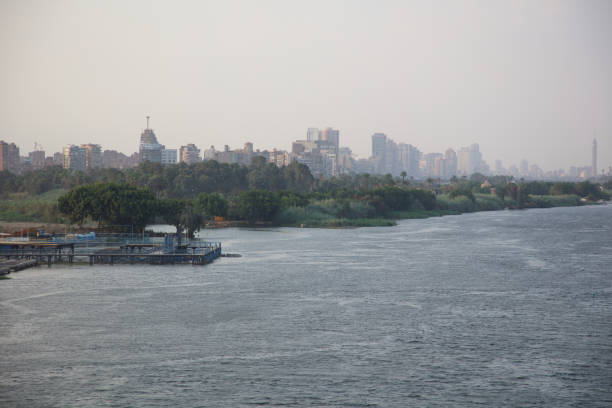 istock The Nile before sunset showing cairo 2171698190