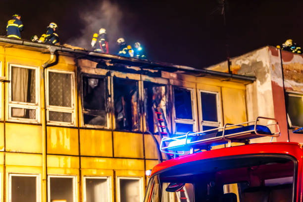 firefighter during the fire