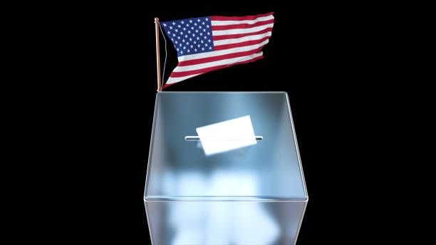 Us Presidental elections sybolic icons.
