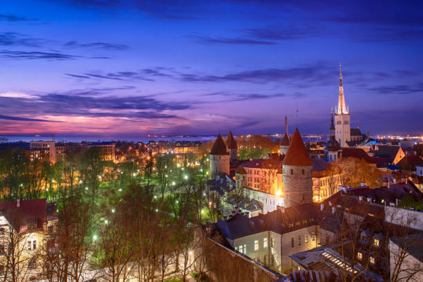 istock Tallinn view at night 2171701958