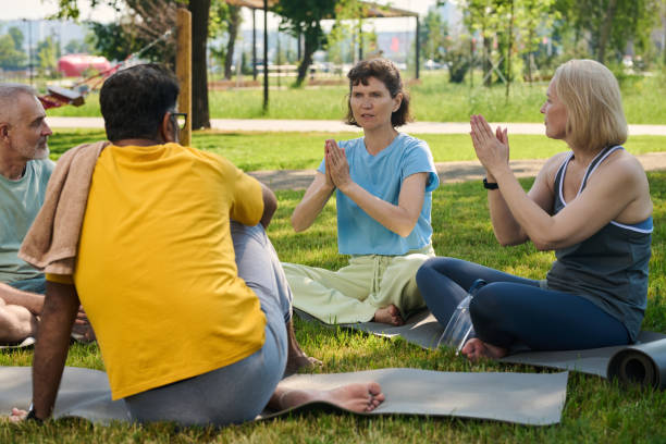istock Women showing meditation exercise 2171703706