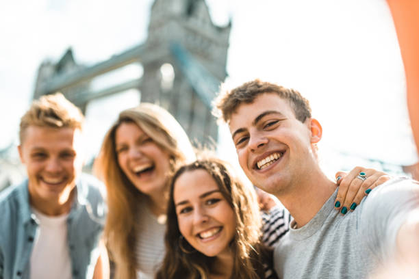istock group of tourist take a selfie at tower bridge 2171705185