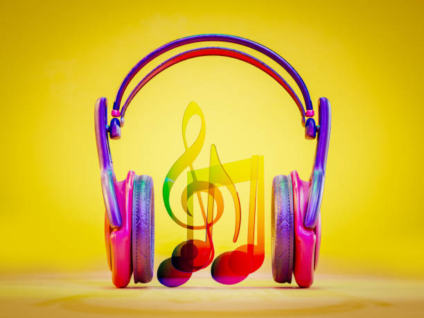 istock Headphones and music notes 2171706141
