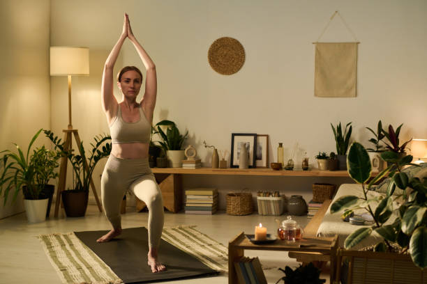 istock Keeping balance during yoga practice 2171707177