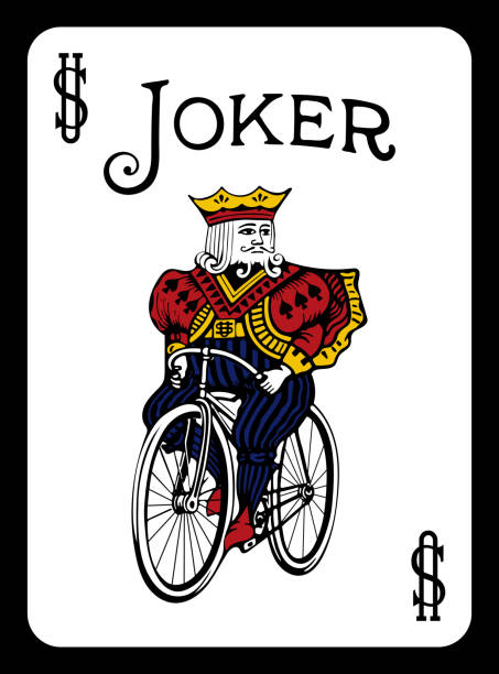 Classic Joker playing card - Vector illustration.