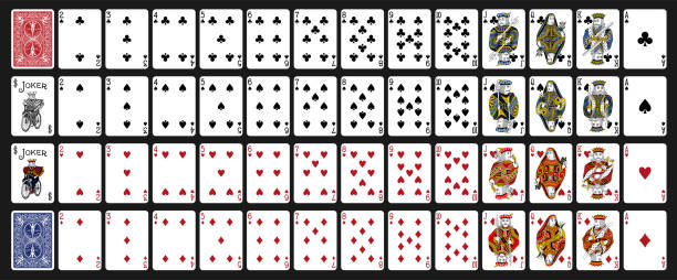 istock Poker set with isolated cards - Poker playing cards, full deck. 2171708589