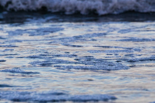 Avalon, New Jersey - Close up view of Atlantic Ocean waves breaking ashore on this New Jersey Shore Beach