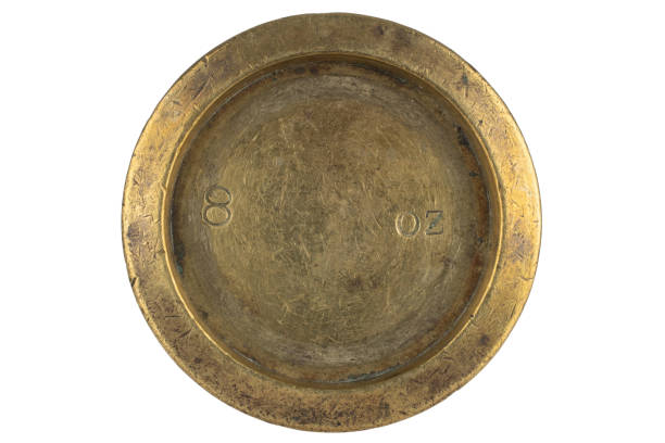 istock Old rusty 8 ounce weight for scales 2171711246