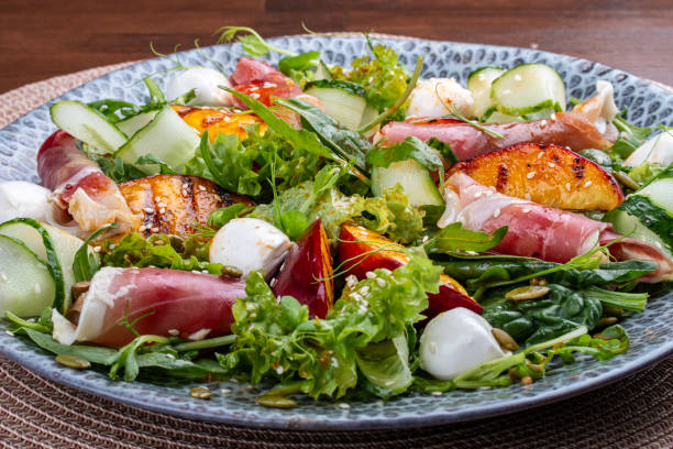 istock Ham and Nectarine Salad with Herbs and Balsamic Dressing 2171712663