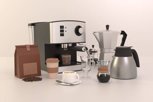 istock A set of kitchen appliances for making coffee. 2171714216