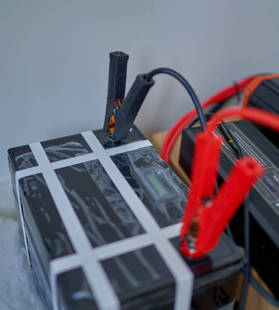 istock rechargeable LiFePO4 battery is charging 2171715360