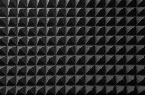 istock Black acoustic foam as an background. 2171717953