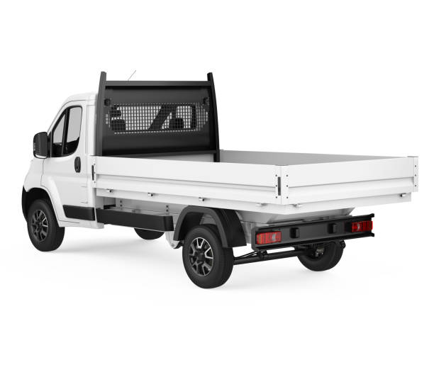 istock Flatbed Truck Isolated 2171722526