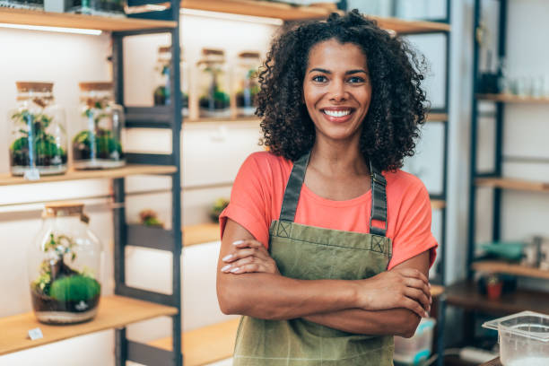 istock Beautiful flower shop owner 2171722802