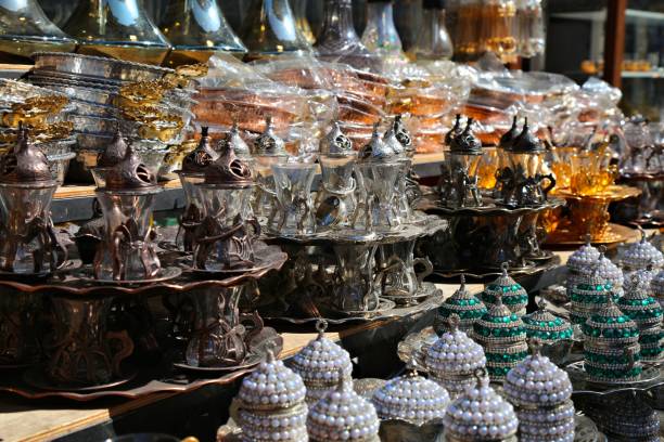 istock Tea sets in Istanbul, Turkiye 2171725627