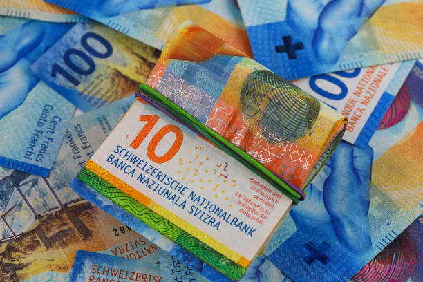 istock CHF, Swiss currency, half-folded and other banknotes 2171731583