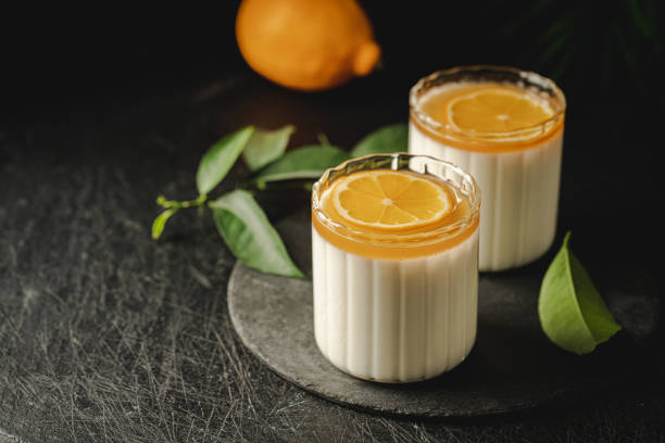 istock Dessert panna cotta with lemon 2171732089