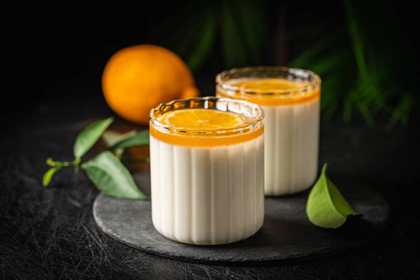 istock Dessert panna cotta with lemon 2171732102