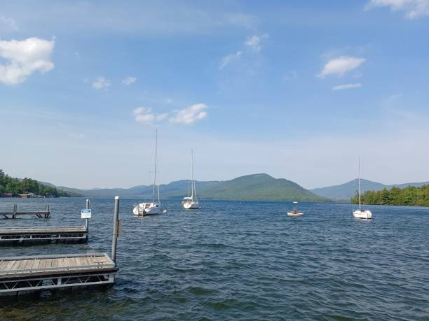 istock Yachts Anchored At Lake George 2171733023