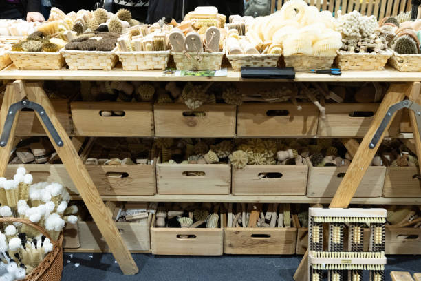 istock a large assortment of handmade natural bristle brushes 2171734730