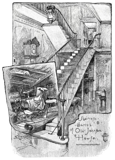 istock Staircase and garret of the old Johnson house 2171745258