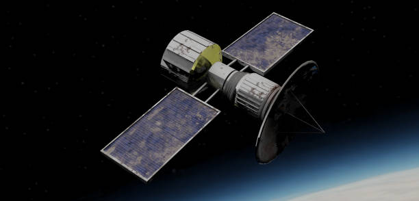 istock satellites, extraterrestrial orbits, communications satellites floating in the atmosphere 3D illustration, 2171746687