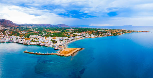 istock Hersonissos town aerial panoramic view in Crete, Greece 2171748519