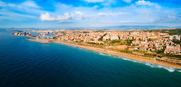 istock Tarragona city aerial panoramic view in Spain 2171750565