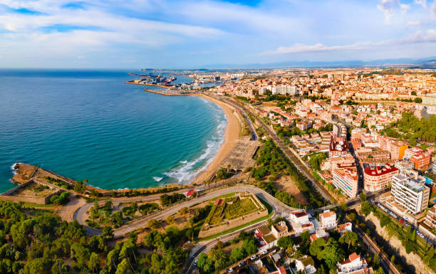 istock Tarragona city aerial panoramic view in Spain 2171750580