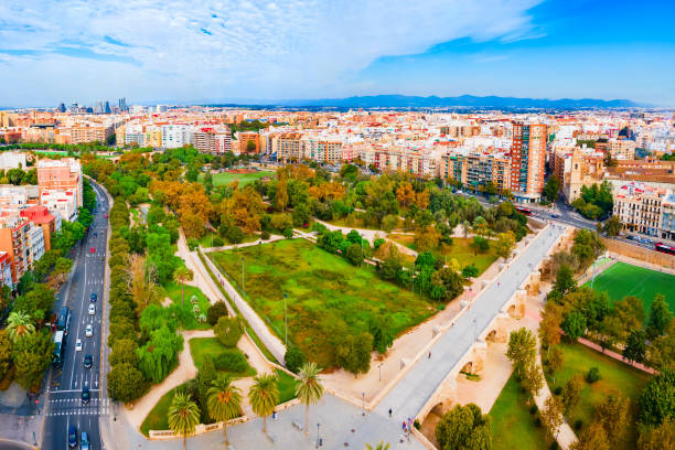istock Valencia city aerial panoramic view in Spain 2171750654