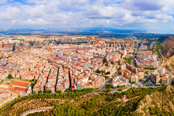 istock Alicante city centre aerial panoramic view, Spain 2171750682