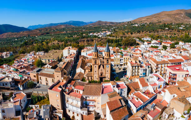 istock Orgiva town aerial panoramic view in Alpujarras, Spain 2171753575