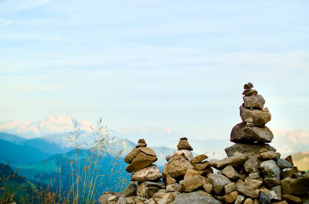 istock Cairn in the French alps 2171758073