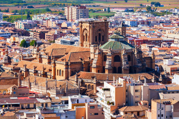 istock Granada Cathedral city aerial panoramic view in Spain 2171758214
