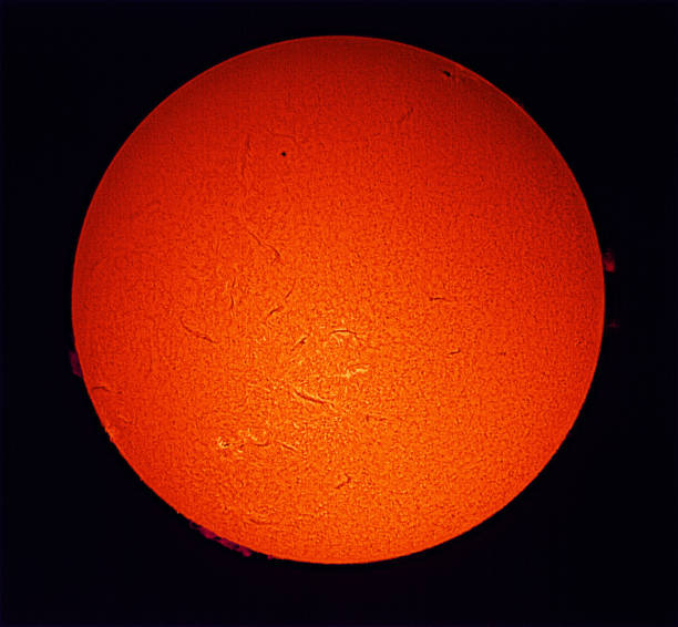 The surface of the sun taken through a chromosphere telescope.