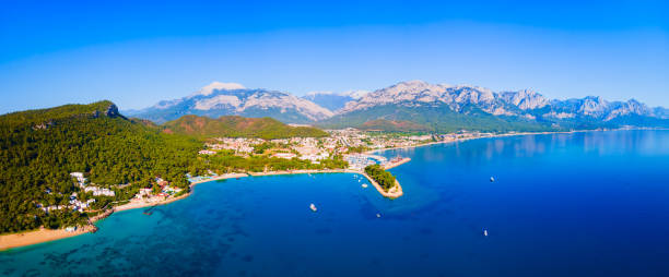 istock Kemer city beach aerial panoramic view, Turkey 2171764729