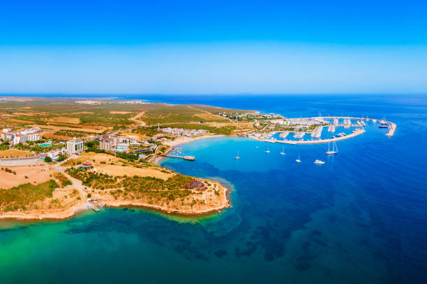 istock Didim city beach aerial panoramic view in Turkey 2171769089