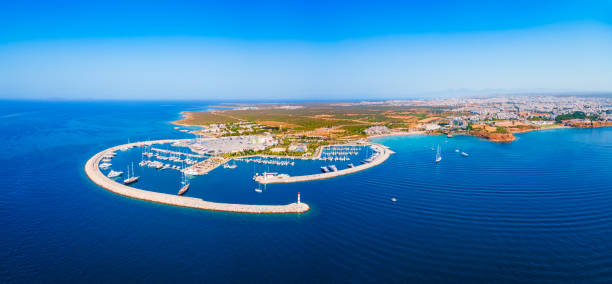 istock Didim city beach aerial panoramic view in Turkey 2171769105