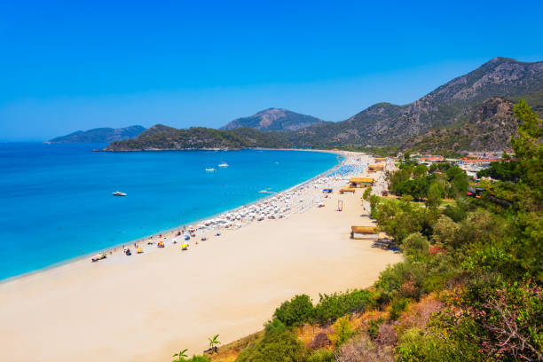 istock Oludeniz beach aerial panoramic view in Turkey 2171769739