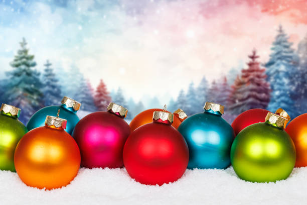 istock Christmas card with winter forest background copyspace copy space decoration 2171784030